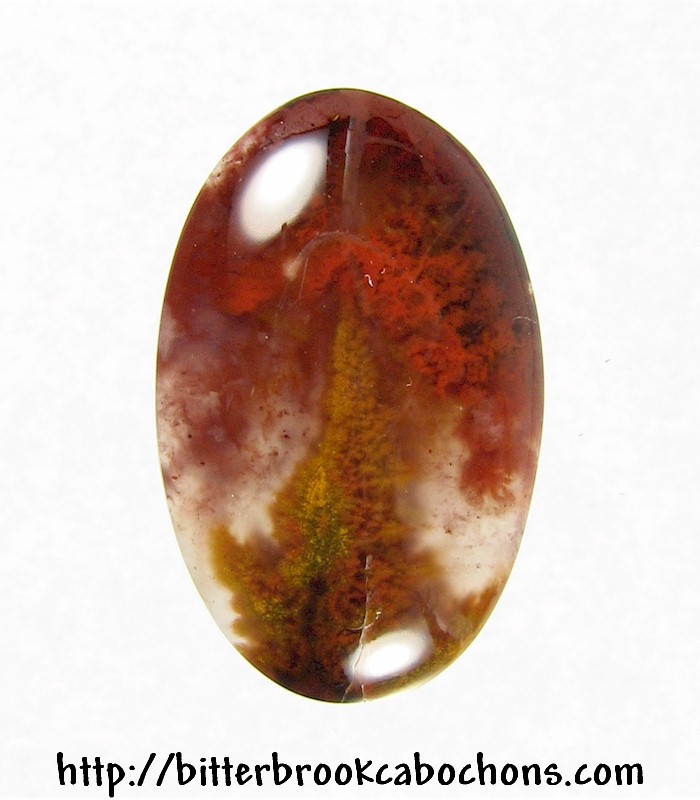 Plume Agate Cabochon