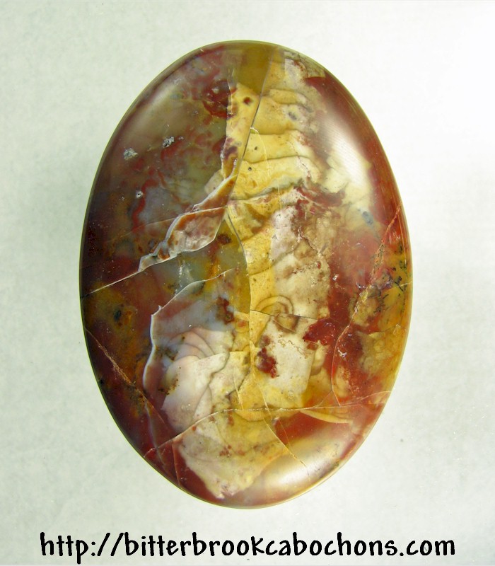 Brecciated Jasper Cabochon (Doublet)