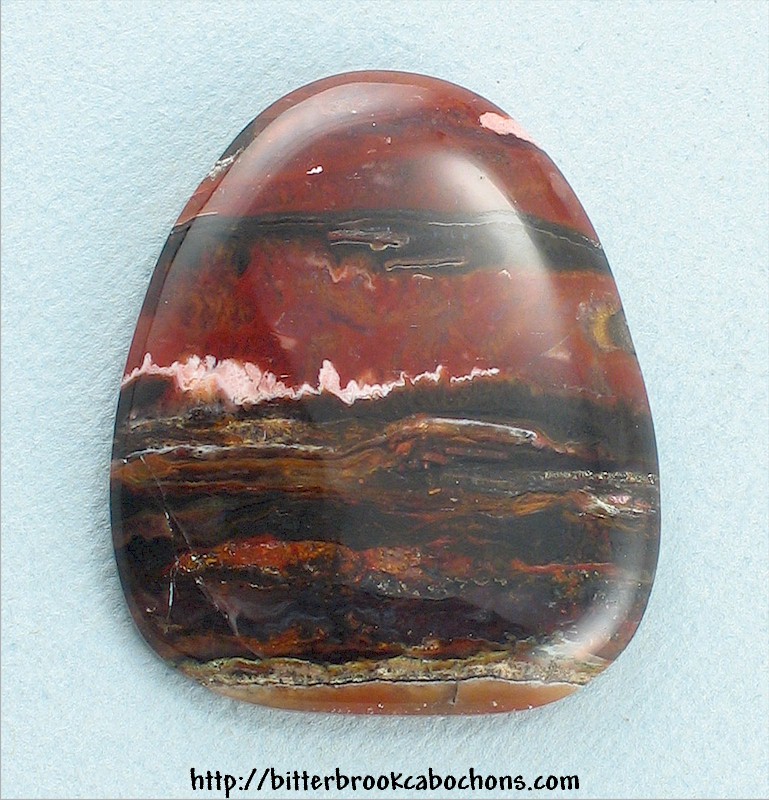 Flame Agate Cabochon