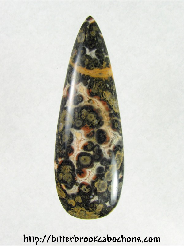 Bitter Brook Cabochons - Leopardskin Jasper Cabochon closeup (SOLD ...